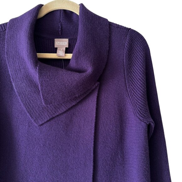🆕 Chico's Katniss Convertible Cardigan Sweater - Picture 2 of 6